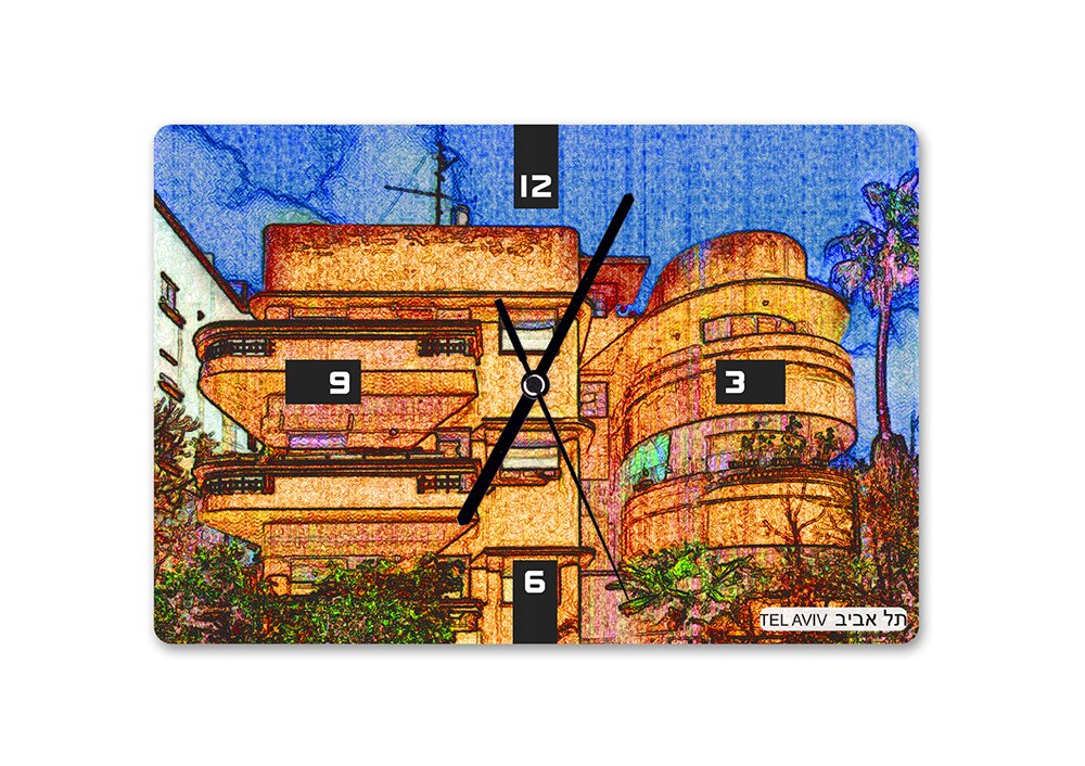 שעון קיר באוהאוס תל אביב 2 – בעיצוב אופק ורטמן