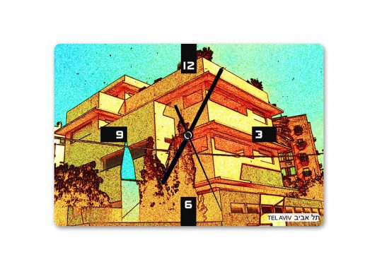 | שעון קיר באוהאוס תל אביב 2 - בעיצוב אופק ורטמן
