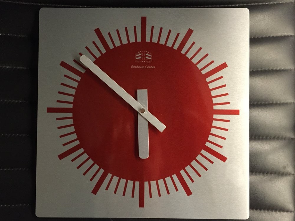 Bauhaus Center Wall Clock